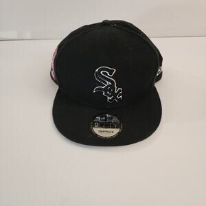 Chicago White Sox Side Patch 1983 50th Anniversary 9Fifty Black/White Snapback